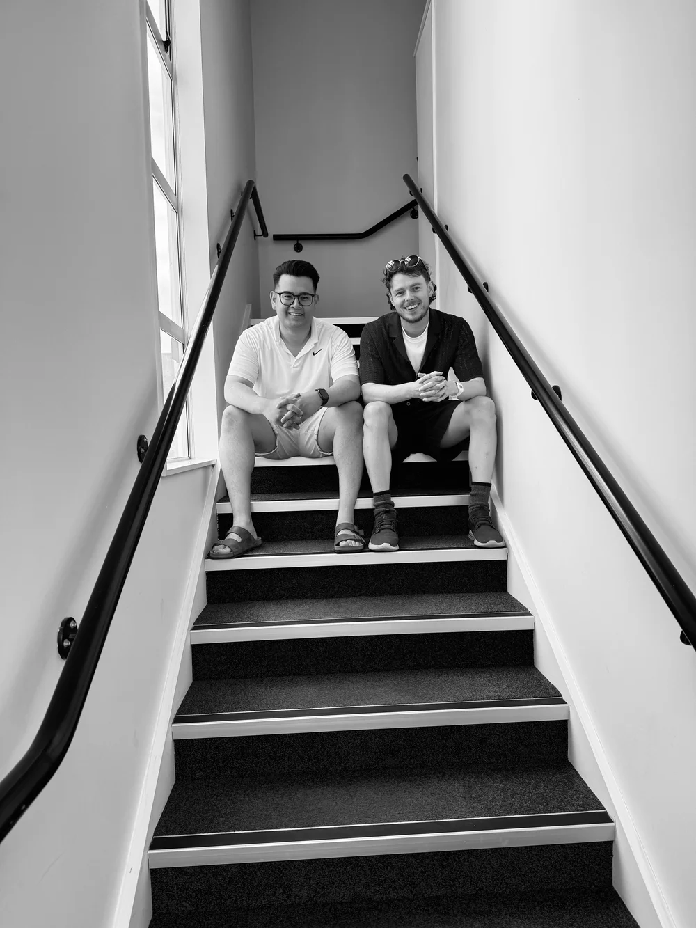 James and Ryan moving into the new Cox Ferguson office